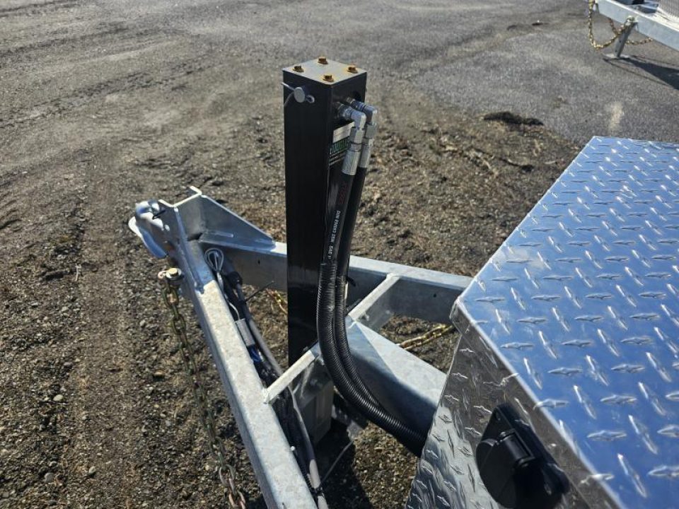 New 2025 K-Trail 82"X16 14K Galvanized Dump Trailer w/ Ramps, Tarp and Spare Tire