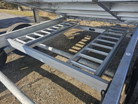New 2025 K-Trail 82 X16 14K Galvanized Dump Trailer w/ Ramps, Tarp and Spare Tire