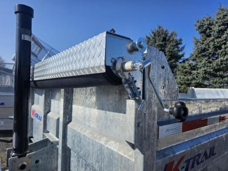New 2025 K-Trail 82"X16 14K Galvanized Dump Trailer w/ Ramps, Tarp and Spare Tire