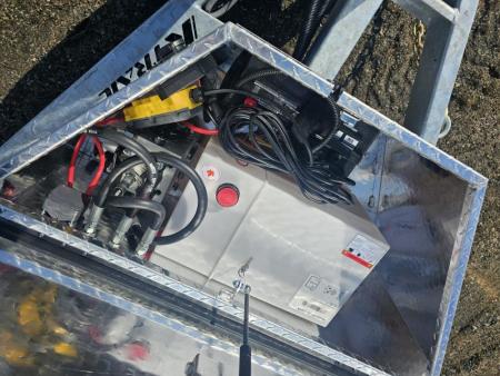 New 2025 K-Trail 82"X16 14K Galvanized Dump Trailer w/ Ramps, Tarp and Spare Tire