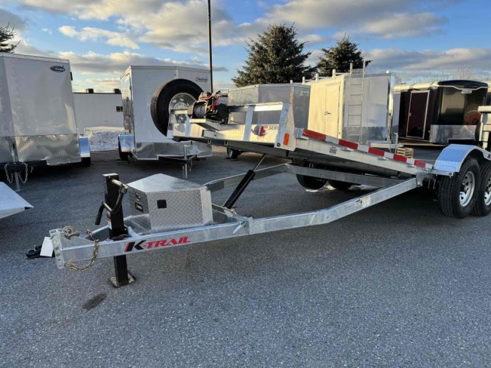 New 2025 K-Trail Hydraulic Power Tilt Deck 80"x20 14K Say goodbye to rust! This trailer is the Best of the Best. Buil