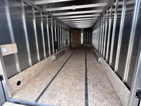 New 2025 Stealth Trailers 7.5x24 Aluminum 4-Place Enclosed Snowmobile Trailer w/Rust Free PKG, Black Out & Extra Height