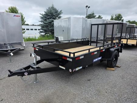 New 2025 Sure-trac Trailers 6X12 STEEL HIGH SIDE 3K STUSH7212-BP-030