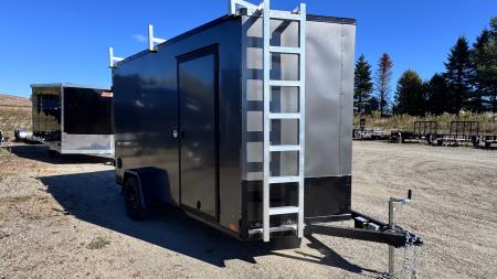 New 2026 ITI Cargo SE 7x12 Enclosed 3.5K Cargo Trailer BARN DOORS & LADDER RACK