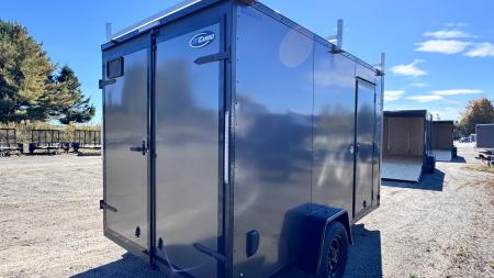 New 2026 ITI Cargo SE 7x12 Enclosed 3.5K Cargo Trailer BARN DOORS & LADDER RACK