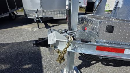 New 2026 K-Trail 6X12 RS 10K Galvanized Dump Trailer w/ Ramps, Hydro Jack, Tarp Kit, Tool Tray and Spare Tire