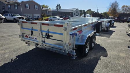 New 2026 K-Trail 6X12 RS 10K Galvanized Dump Trailer w/ Ramps, Hydro Jack, Tarp Kit, Tool Tray and Spare Tire