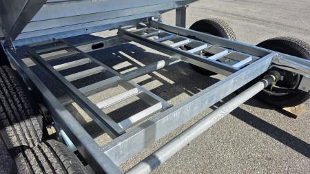 New 2026 K-Trail 6X12 RS 10K Galvanized Dump Trailer w/ Ramps, Hydro Jack, Tarp Kit, Tool Tray and Spare Tire