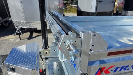 New 2026 K-Trail 6X12 RS 10K Galvanized Dump Trailer w/ Ramps, Hydro Jack, Tarp Kit, Tool Tray and Spare Tire