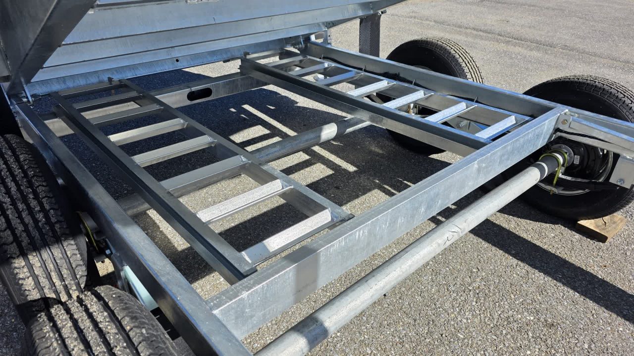 New 2026 K-Trail 6X12 RS 10K Galvanized Dump Trailer w/ Ramps, Hydro Jack, Tarp Kit, Tool Tray and Spare Tire
