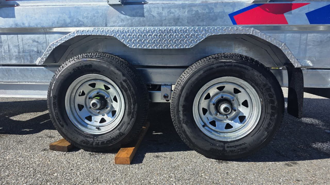 New 2026 K-Trail 6X12 SS 10K Galvanized Dump Trailer w/ Ramps, Tarp Kit and Spare Tire