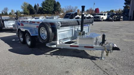 New 2026 K-Trail 6X12 SS 10K Galvanized Dump Trailer w/ Ramps, Tarp Kit and Spare Tire