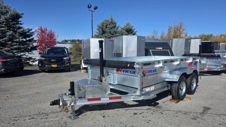 New 2026 K-Trail 6X12 SS 10K Galvanized Dump Trailer w/ Ramps, Tarp Kit and Spare Tire