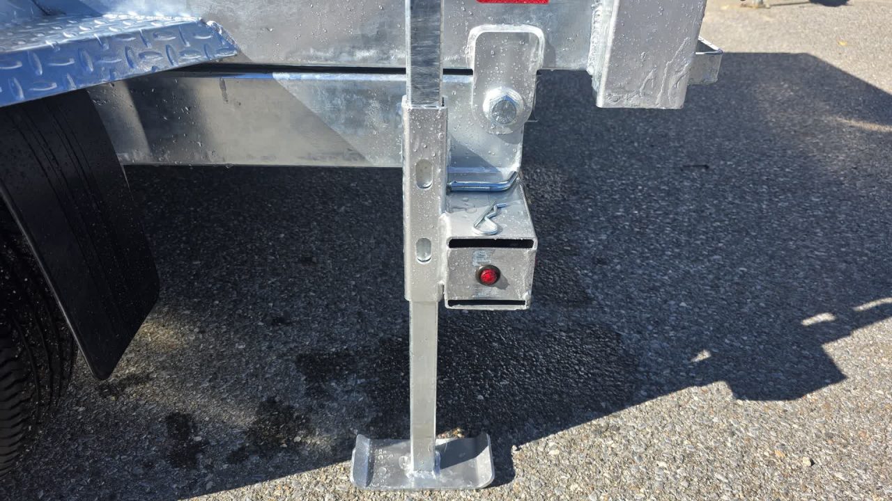 New 2026 K-Trail 6X12 SS 10K Galvanized Dump Trailer w/ Ramps, Tarp Kit and Spare Tire