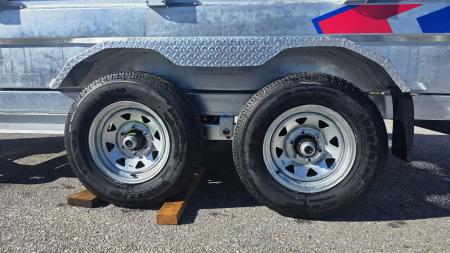 New 2026 K-Trail 6X12 SS 10K Galvanized Dump Trailer w/ Ramps, Tarp Kit and Spare Tire