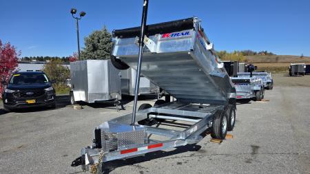 New 2026 K-Trail 6X12 SS 10K Galvanized Dump Trailer w/ Ramps, Tarp Kit and Spare Tire