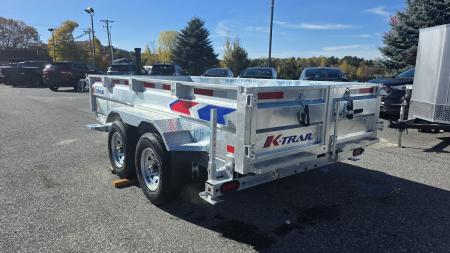 New 2026 K-Trail 6X12 SS 10K Galvanized Dump Trailer w/ Ramps, Tarp Kit and Spare Tire