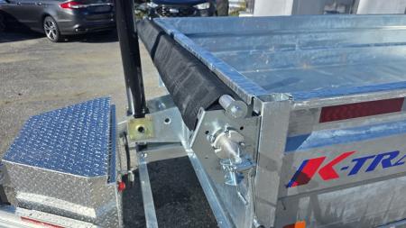 New 2026 K-Trail 6X12 SS 10K Galvanized Dump Trailer w/ Ramps, Tarp Kit and Spare Tire