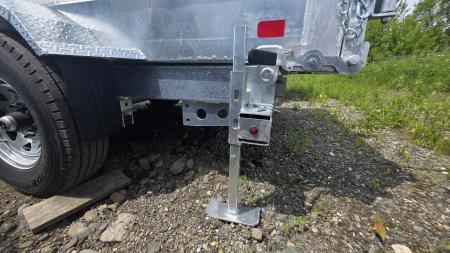New 2026 K-Trail 82"X14 14K Galvanized Dump Trailer w/ Ramps, Tarp, Tool Tray, Spare Tire
