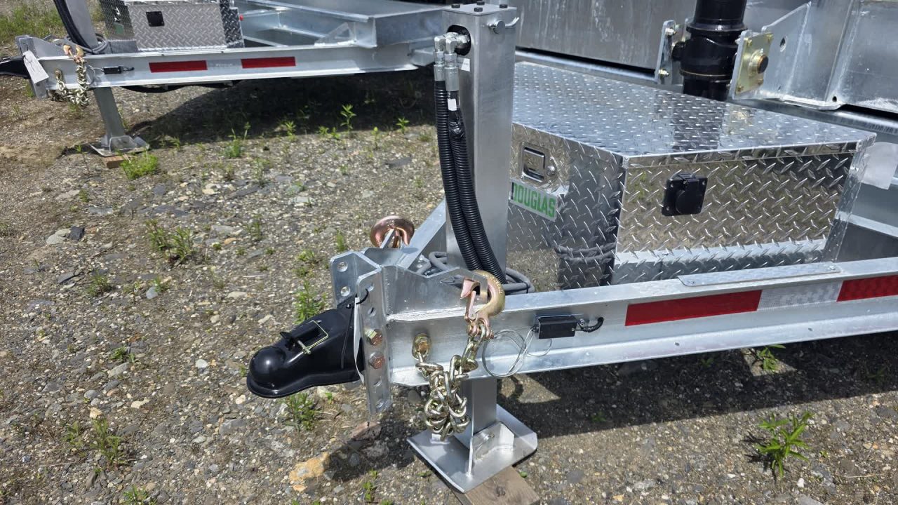 New 2026 K-Trail 82"X14 14K Galvanized Dump Trailer w/ Ramps, Tarp, Tool Tray, Spare Tire