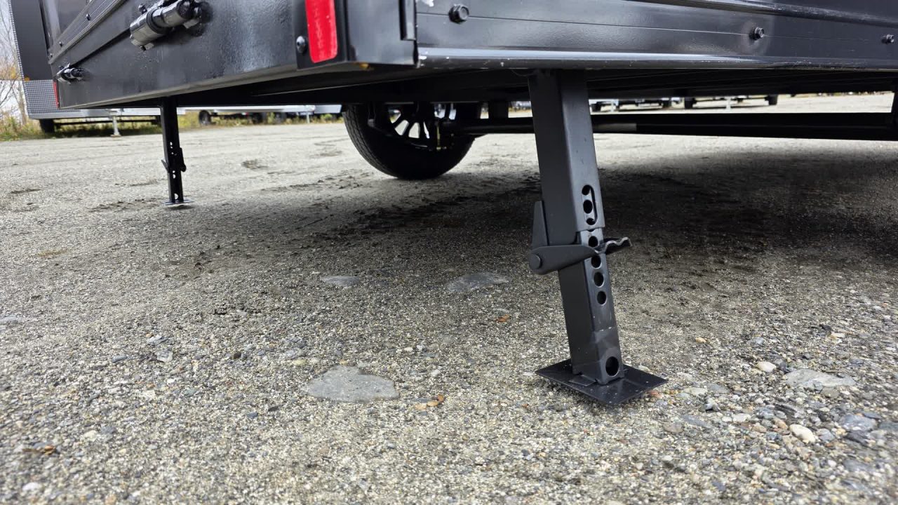 New 2026 Pace American 6x12 Outback DLX Flat Top V-Nose 3K w/ BLACK OUT, EXTRA HEIGHT, D-RING, ALLOY WHEELS & STAB JACKS