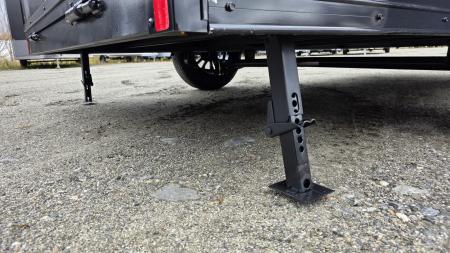 New 2026 Pace American 6x12 Outback DLX Flat Top V-Nose 3K w/ BLACK OUT, EXTRA HEIGHT, D-RING, ALLOY WHEELS & STAB JACKS