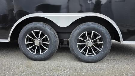 New 2026 Pace American 8.5 x 18 Outback DLX Flat Top V-Nose Car Hauler 7K w/ EXTRA HEIGHT & ALLOY WHEELS