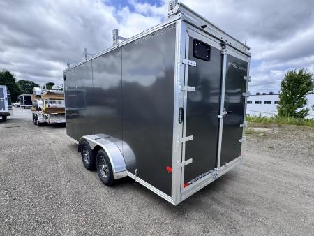 New 2026 Stealth Trailers 7X16 STEALTH ALUMINIUM ULTIMATE CONTRACTOR 7K w/BARN DOORS & RAMPS