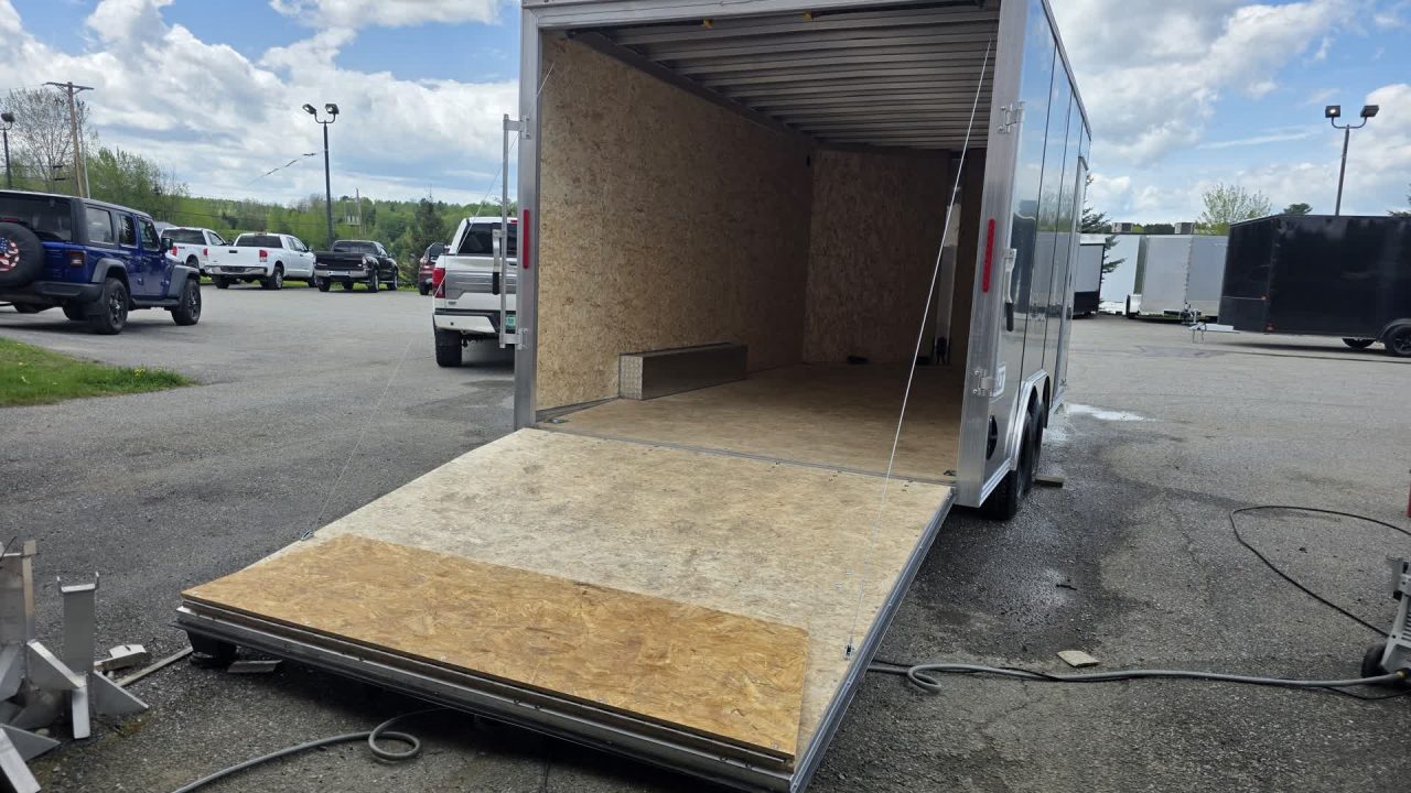 New 2026 Stealth Trailers 8.5x16 XLT Pro 7K Aluminum Enclosed Car Hauler w/HD Rear Ramp Door, Aluminum Composite Panels