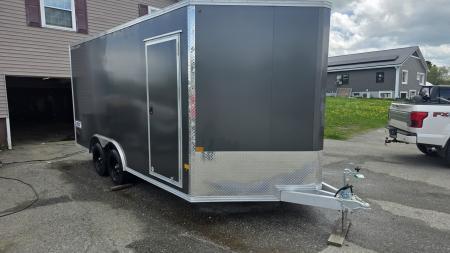 New 2026 Stealth Trailers 8.5x16 XLT Pro 7K Aluminum Enclosed Car Hauler w/HD Rear Ramp Door, Aluminum Composite Panels