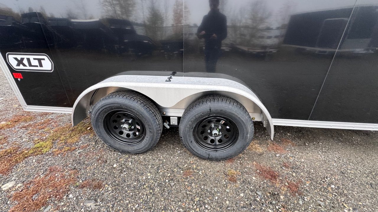 New 2026 Stealth Trailers Stealth 7x14 Aluminum 2-Place Drive-In/Out Snowmobile Trailer w/Extra Height, Recessed D-Rings & LED