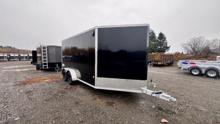 New 2026 Stealth Trailers Stealth 7x14 Aluminum 2-Place Drive-In/Out Snowmobile Trailer w/Extra Height, Recessed D-Rings & LED