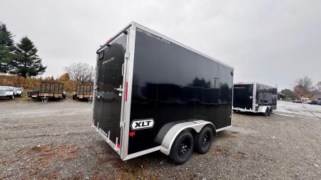 New 2026 Stealth Trailers Stealth 7x14 Aluminum 2-Place Drive-In/Out Snowmobile Trailer w/Extra Height, Recessed D-Rings & LED
