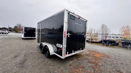 New 2026 Stealth Trailers Stealth 7x14 Aluminum 2-Place Drive-In/Out Snowmobile Trailer w/Extra Height, Recessed D-Rings & LED
