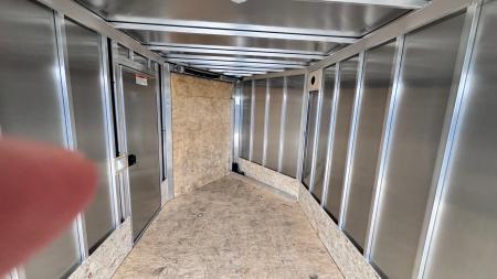 New 2026 Stealth Trailers Stealth 7x14 Aluminum 2-Place Drive-In/Out Snowmobile Trailer w/Extra Height, Recessed D-Rings & LED