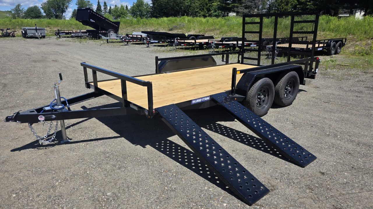 New 2026 Sure-trac Trailers 7 x 14 Tube Top ATV 7K ST-UTV8214-070