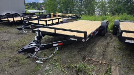 New 2026 Sure-trac Trailers 7 x 20 (18+2) C-Channel Wood Deck Car Hauler 10K ST-CHW8220-100