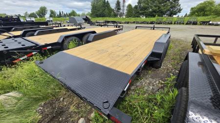 New 2026 Sure-trac Trailers 7 x 20 (18+2) C-Channel Wood Deck Car Hauler 10K ST-CHW8220-100