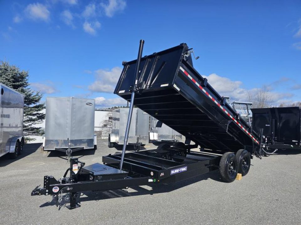 New 2026 Sure-trac Trailers 7X16 14k ST8216TLDD-B-140 - Telescopic