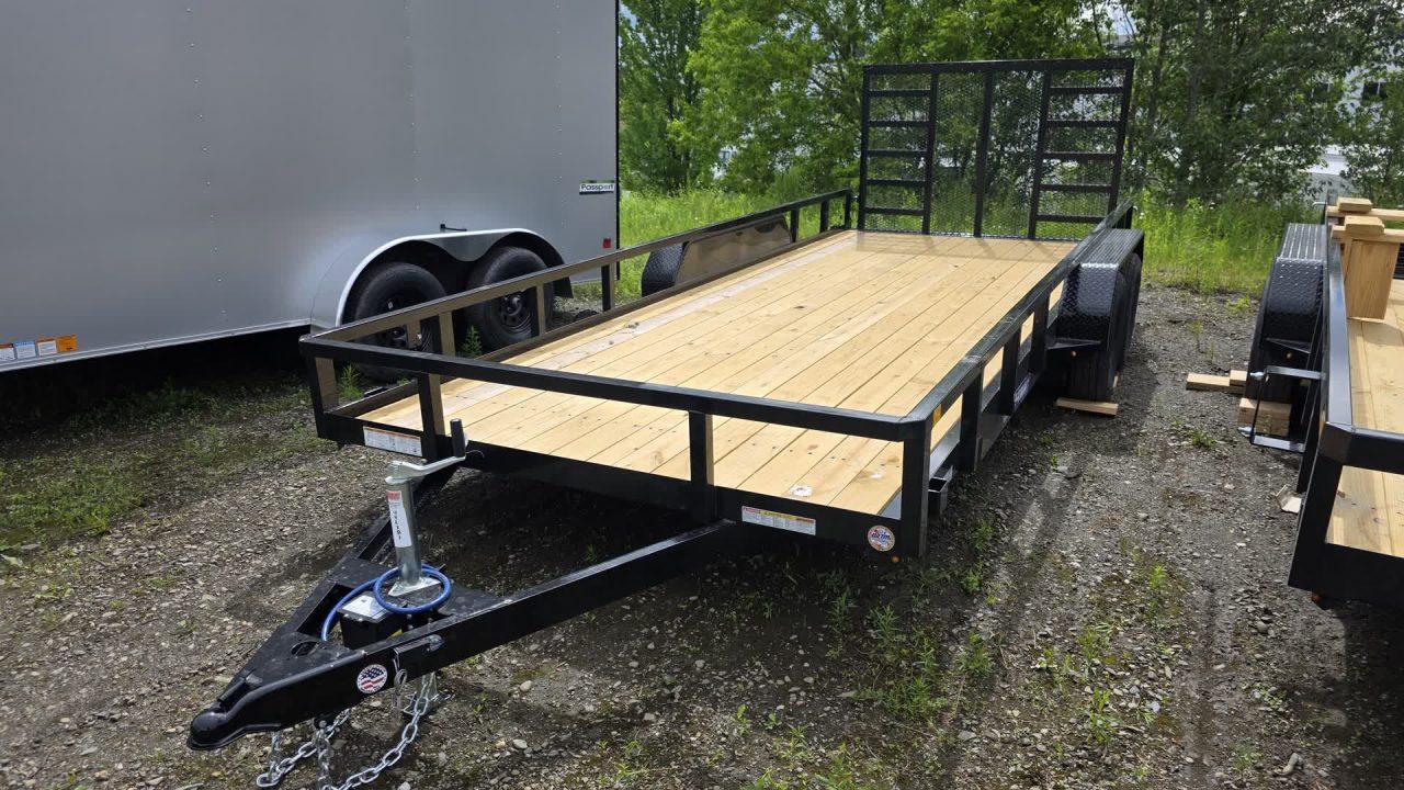 New 2026 Sure-trac Trailers 7x18 TUBE TOP UTILITY 7K ST-UTT8218-070