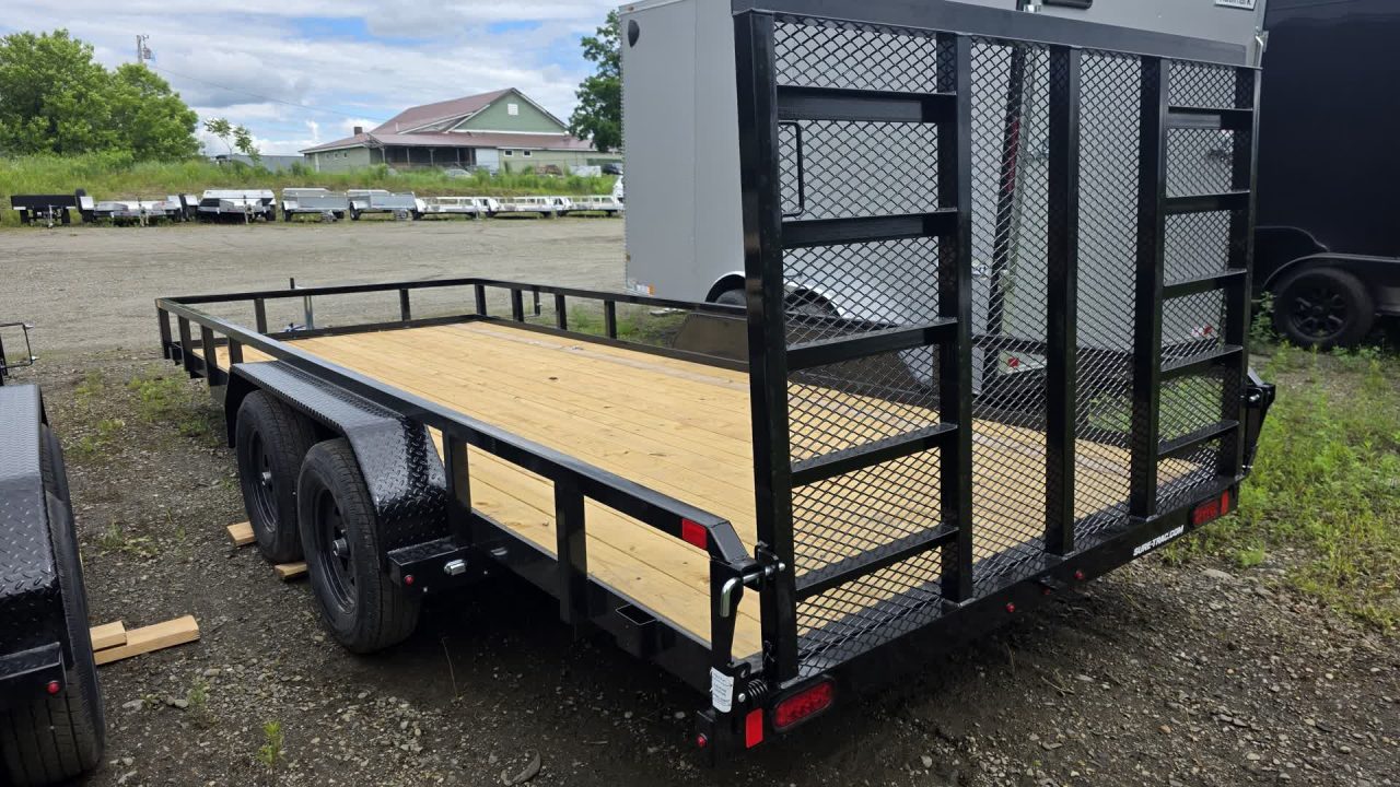New 2026 Sure-trac Trailers 7x18 TUBE TOP UTILITY 7K ST-UTT8218-070