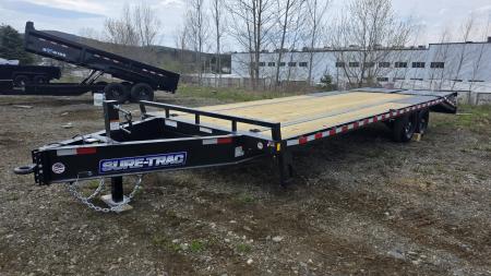 New 2026 Sure-trac Trailers 8.5 X 25 (20+5) HD 15K HEAVY DUTY LOW PROFILE BEAVERTAIL BUMPER PULL DECKOVER ST-HDO10225-150