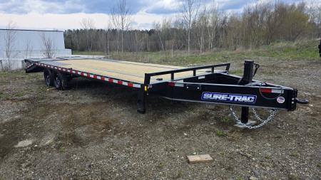 New 2026 Sure-trac Trailers 8.5 X 25 (20+5) HD 15K HEAVY DUTY LOW PROFILE BEAVERTAIL BUMPER PULL DECKOVER ST-HDO10225-150