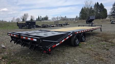 New 2026 Sure-trac Trailers 8.5 X 25 (20+5) HD 15K HEAVY DUTY LOW PROFILE BEAVERTAIL BUMPER PULL DECKOVER ST-HDO10225-150