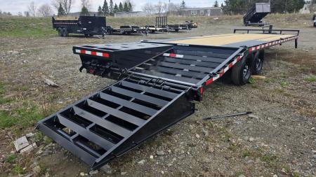 New 2026 Sure-trac Trailers 8.5 X 25 (20+5) HD 15K HEAVY DUTY LOW PROFILE BEAVERTAIL BUMPER PULL DECKOVER ST-HDO10225-150