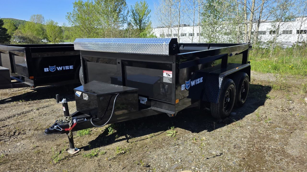 New 2027 BWise 6X10 10K DT610LP-LE-10-A DUMP w/TARP KIT & SPARE TIRE
