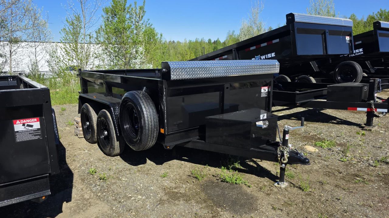 New 2027 BWise 6X10 10K DT610LP-LE-10-A DUMP w/TARP KIT & SPARE TIRE
