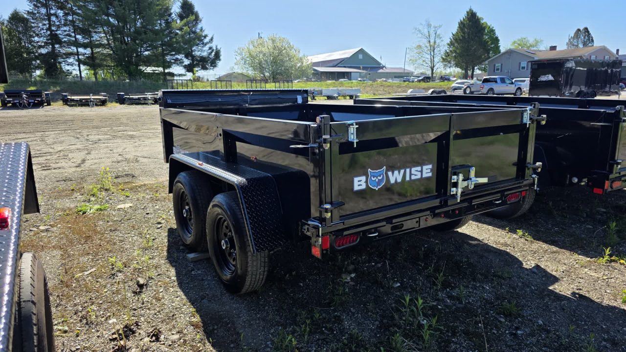 New 2027 BWise 6X10 10K DT610LP-LE-10-A DUMP w/TARP KIT & SPARE TIRE