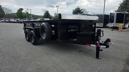 New 2027 BWise 7X14 14 K DT714LP-LE-14-A w/TARP KIT & SPARE TIRE