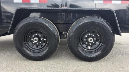New 2027 BWise 7X14 14 K DT714LP-LE-14-A w/TARP KIT & SPARE TIRE